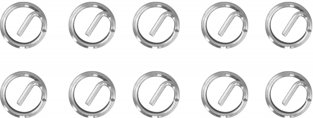 WTRI10125 Набор вставок резьбовых M10x1.25, 10 предметов