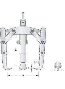 Съемник гидравлический 280x310 мм GEDORE
