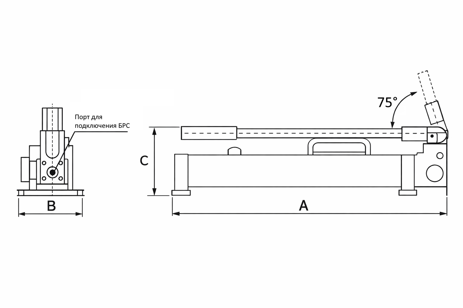 Ручной гидравлический насос сверхвысокого давления HP Series