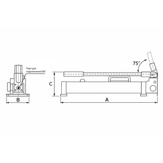 Ручной гидравлический насос сверхвысокого давления 2800 бар HP-280 Baier Hydraulic