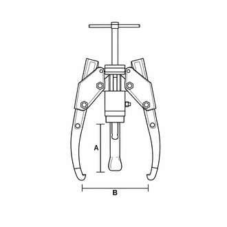 Гидравлический трехлапый съемник 20 тонн KY20 Baier Hydraulic