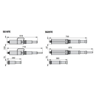 Разгонщик фланцев цангового типа 20,2 тонн (180кН) SG18TE LASTEKO