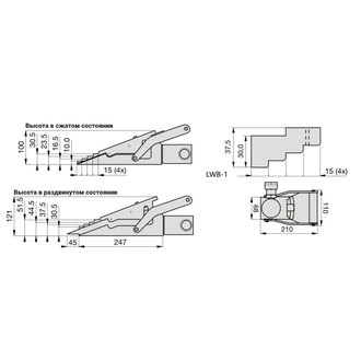 Гидравлический клин 16 тонн LW-16 LASTEKO
