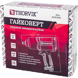 AIW1268 Гайковерт ударный пневматический, композитный корпус, 1/2