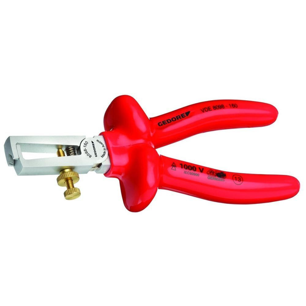 VDE-плоскогубцы для снятия изоляции с изоляцией методом окунания 160 мм GEDORE