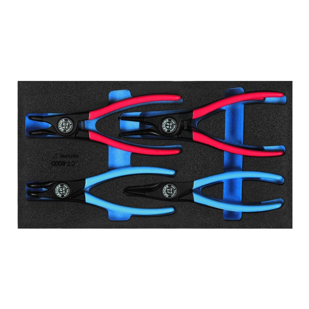 Набор съемников стопорных колец в СТ ложементе GEDORE