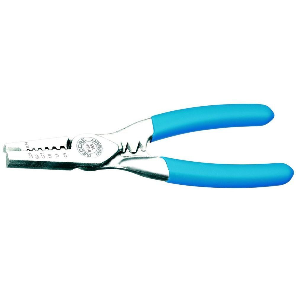 Пассатижи для обжатия концевых контактов кабеля 155 мм GEDORE