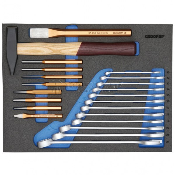Набор инструмента в СТ ложементе 417x315x35mm GEDORE