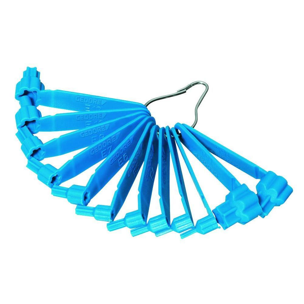 Шаблоны для TORX винтов E4-E16/T10-T60 GEDORE