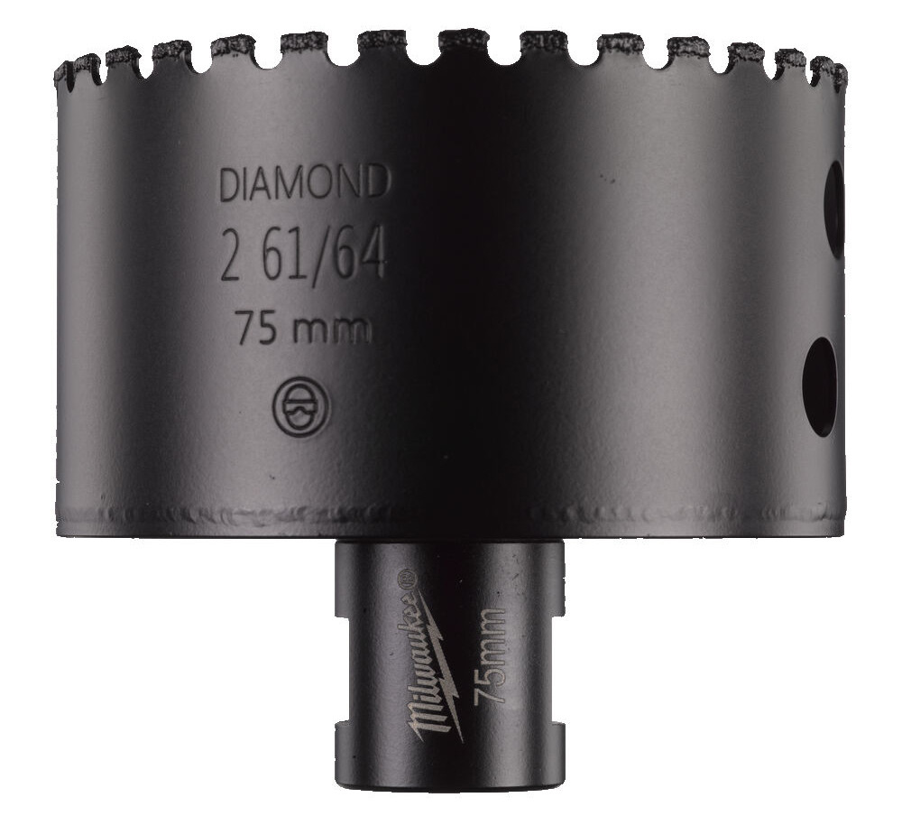 Алмазное корончатое сверло М14 75мм (1 шт)