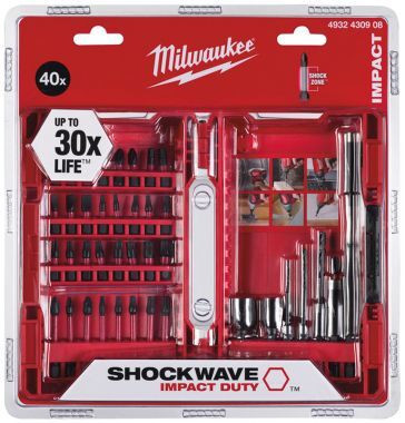 Перейти на страницу товара Набор бит Milwaukee SHOCKWAVE (40 шт)