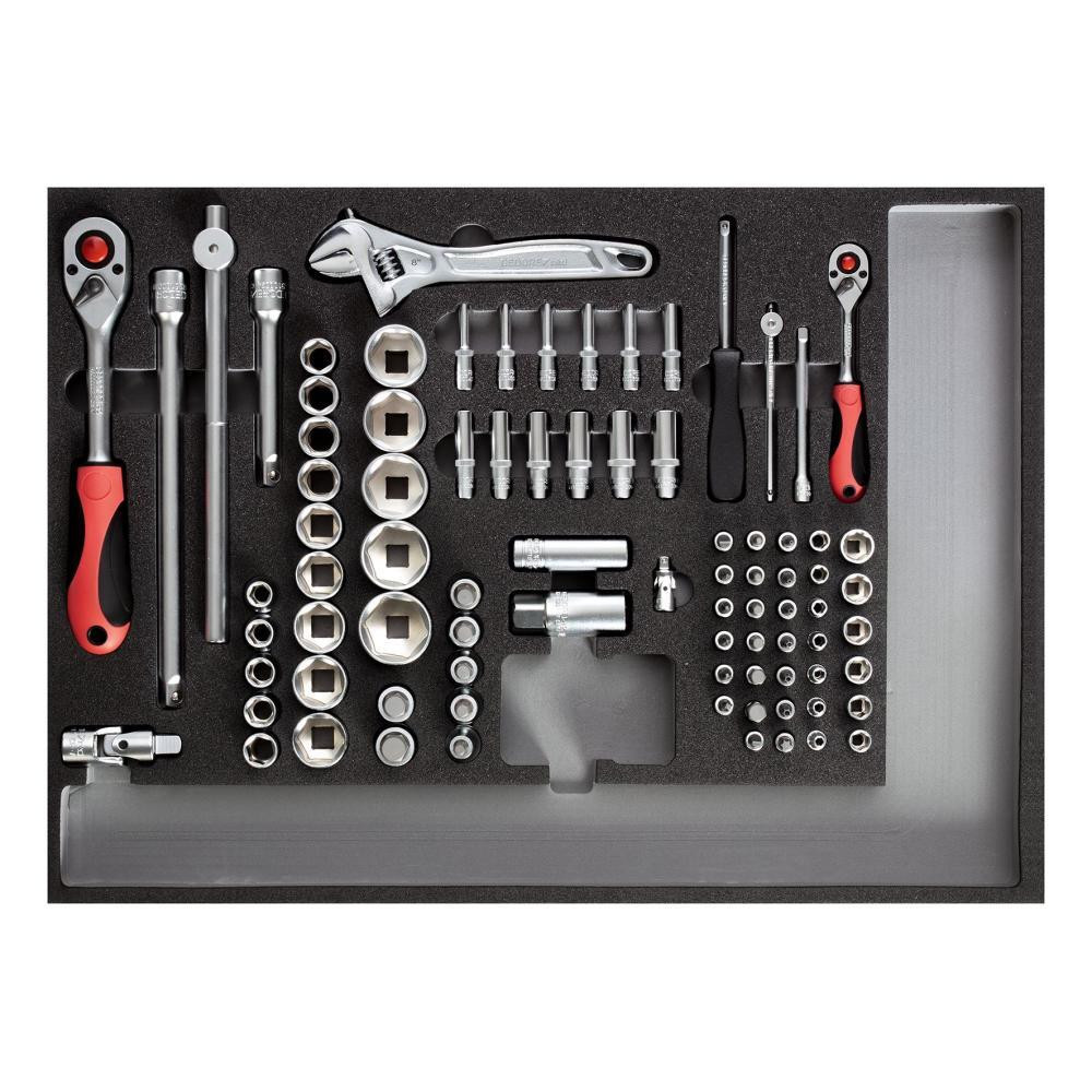 Набор инструментов головки, трещотка, аксессуары 1/4