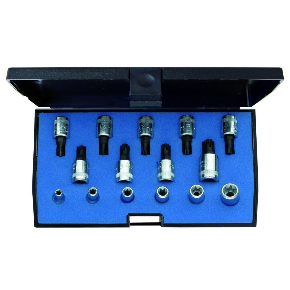 Набор торцевых головок с отверточными вставками 1/4