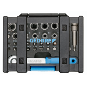 Набор торцевых головок с трещоткой 1/4 GEDORE