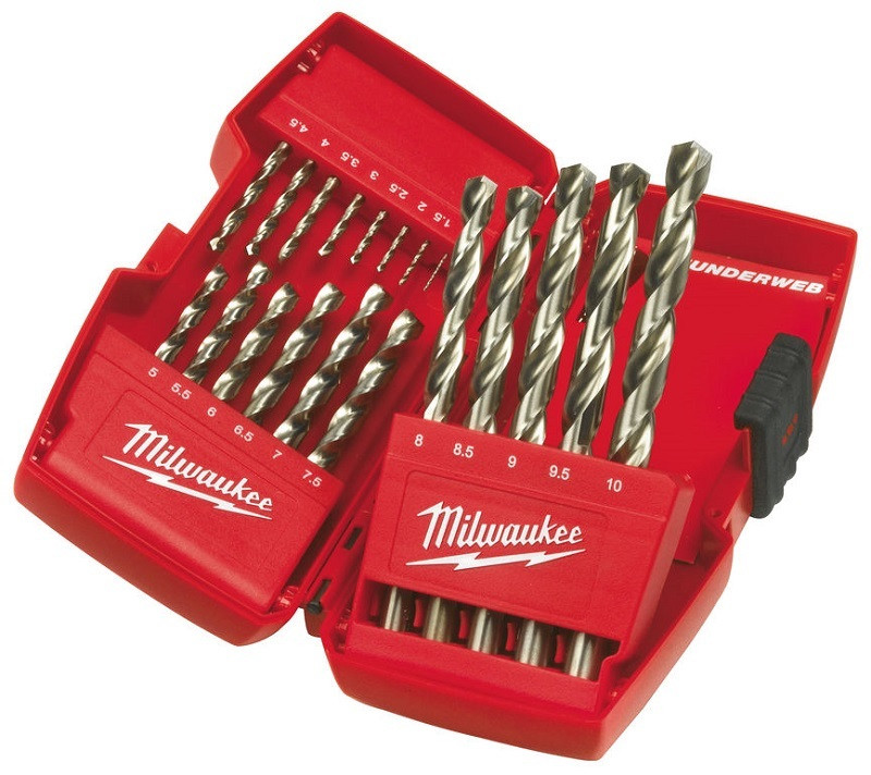 Набор сверл по металлу Milwaukee HSS-G THUNDERWEB (19 шт)