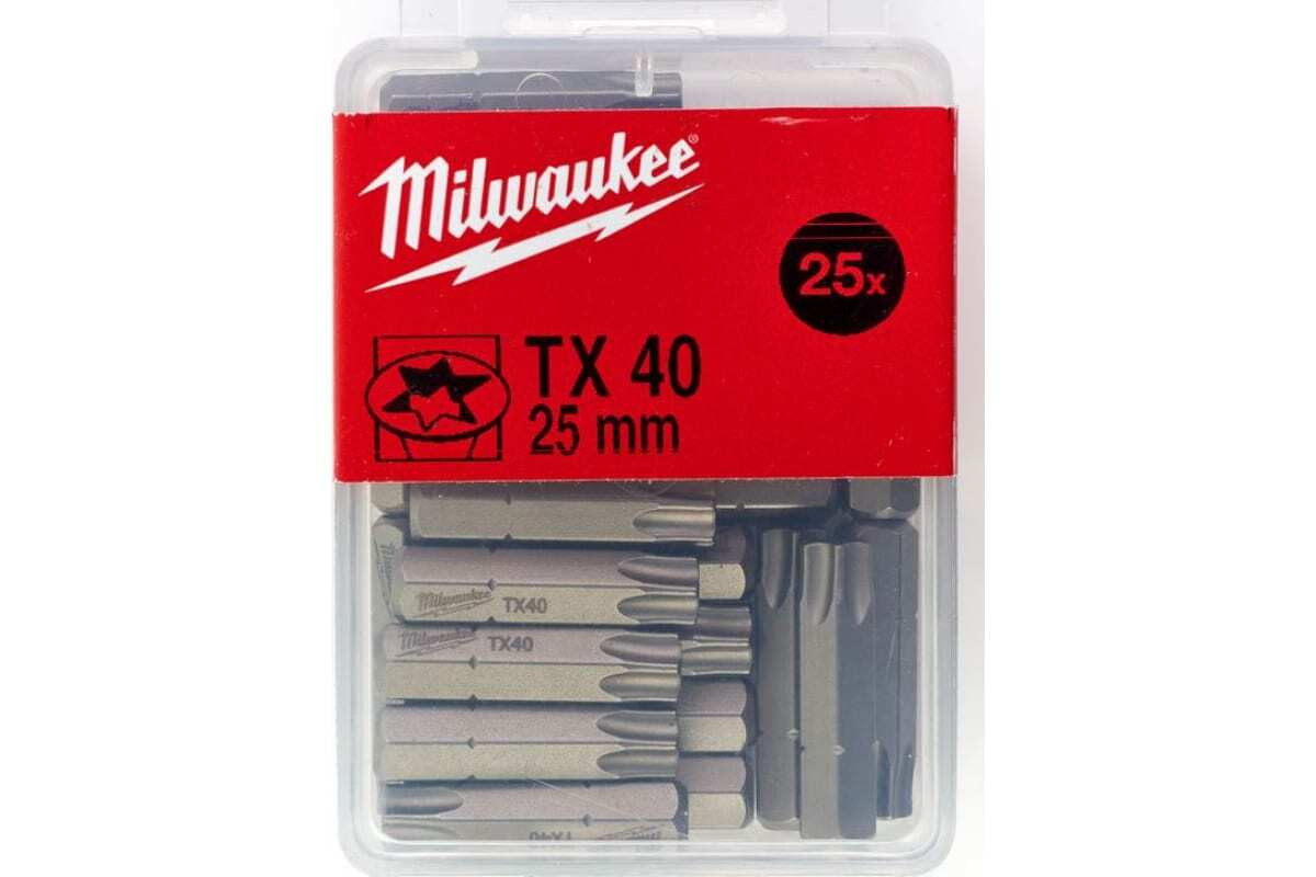 Насадка Milwaukee TX40 25мм (25 шт)