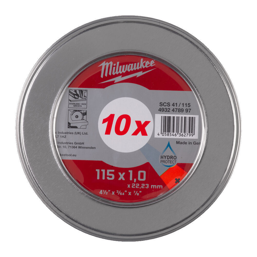 Перейти на страницу товара Отрезной диск SCS 41/115x1 PRO+ (10 шт) в металлическом боксе