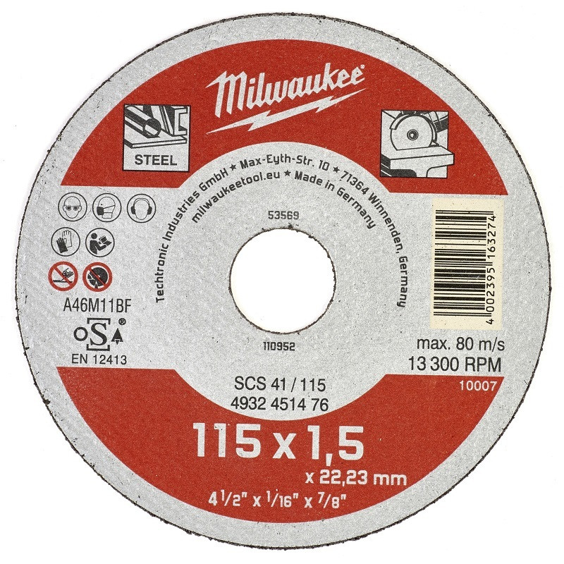 Перейти на страницу товара Отрезной диск SCS41/115X1,5 (1 шт)
