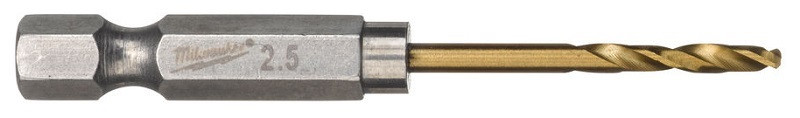 Перейти на страницу товара Сверло по металлу Milwaukee RedHEX HSS-G TiN 2.5мм (2 шт)