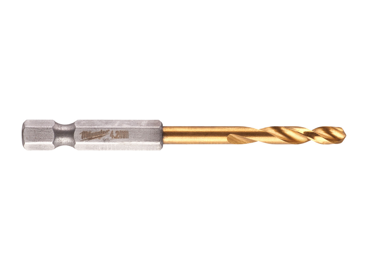 Перейти на страницу товара Сверло по металлу Milwaukee RedHEX HSS-G TiN 4.2мм (1 шт)