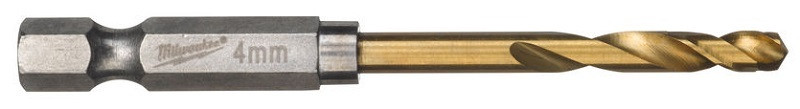 Перейти на страницу товара Сверло по металлу Milwaukee RedHEX HSS-G TiN 4мм (2 шт)