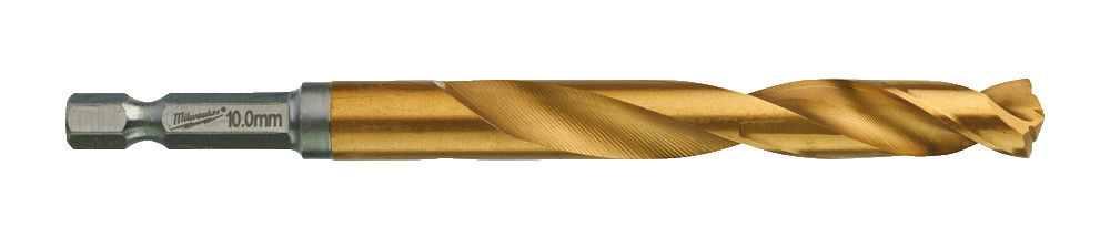 Сверло по металлу Milwaukee RedHEX HSS-G TiN. 10мм (5 шт)