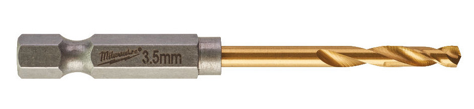 Сверло по металлу Milwaukee RedHEX HSS-G TiN. 3.5мм (10 шт)