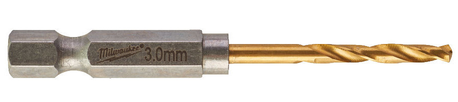 Сверло по металлу Milwaukee RedHEX HSS-G TiN. 3мм (10 шт)