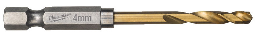 Сверло по металлу Milwaukee RedHEX HSS-G TiN. 4мм (10 шт)