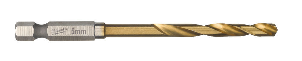 Сверло по металлу Milwaukee RedHEX HSS-G TiN. 5мм (10 шт)
