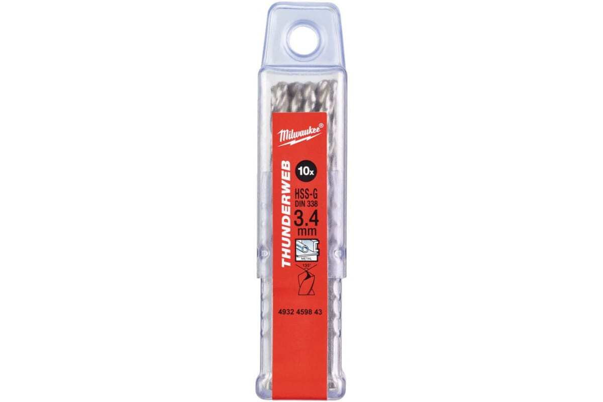 Сверло по металлу THUNDERWEB HSS-G 1,9 x 46 (10 шт)