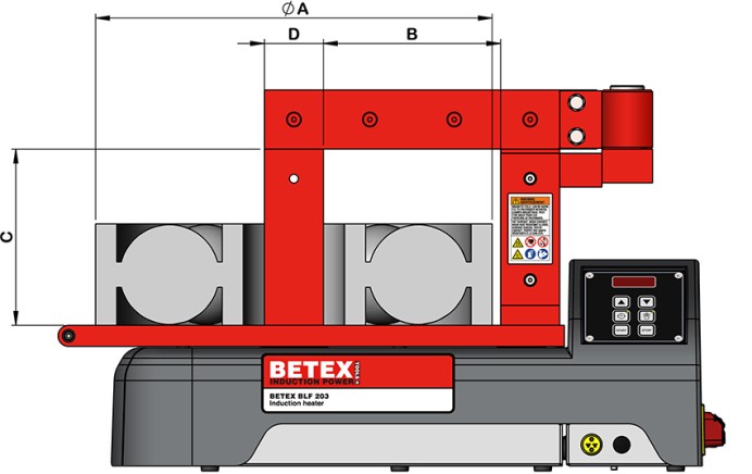 Габариты BETEX BLF 203